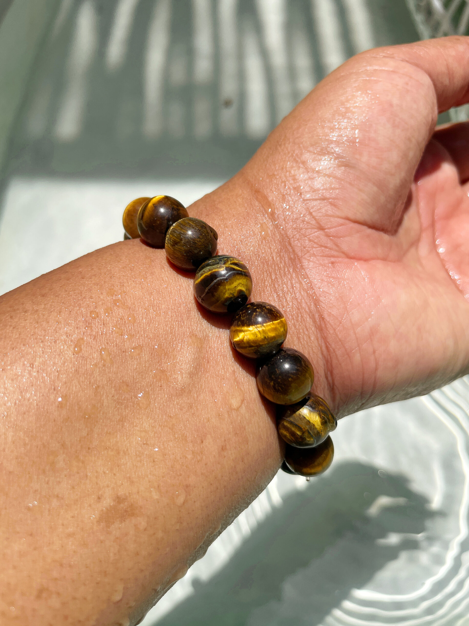 black owned jewelry, sustainable jewelry, Bandele Muse, Coco Bates, Tigers Eye Bracelet