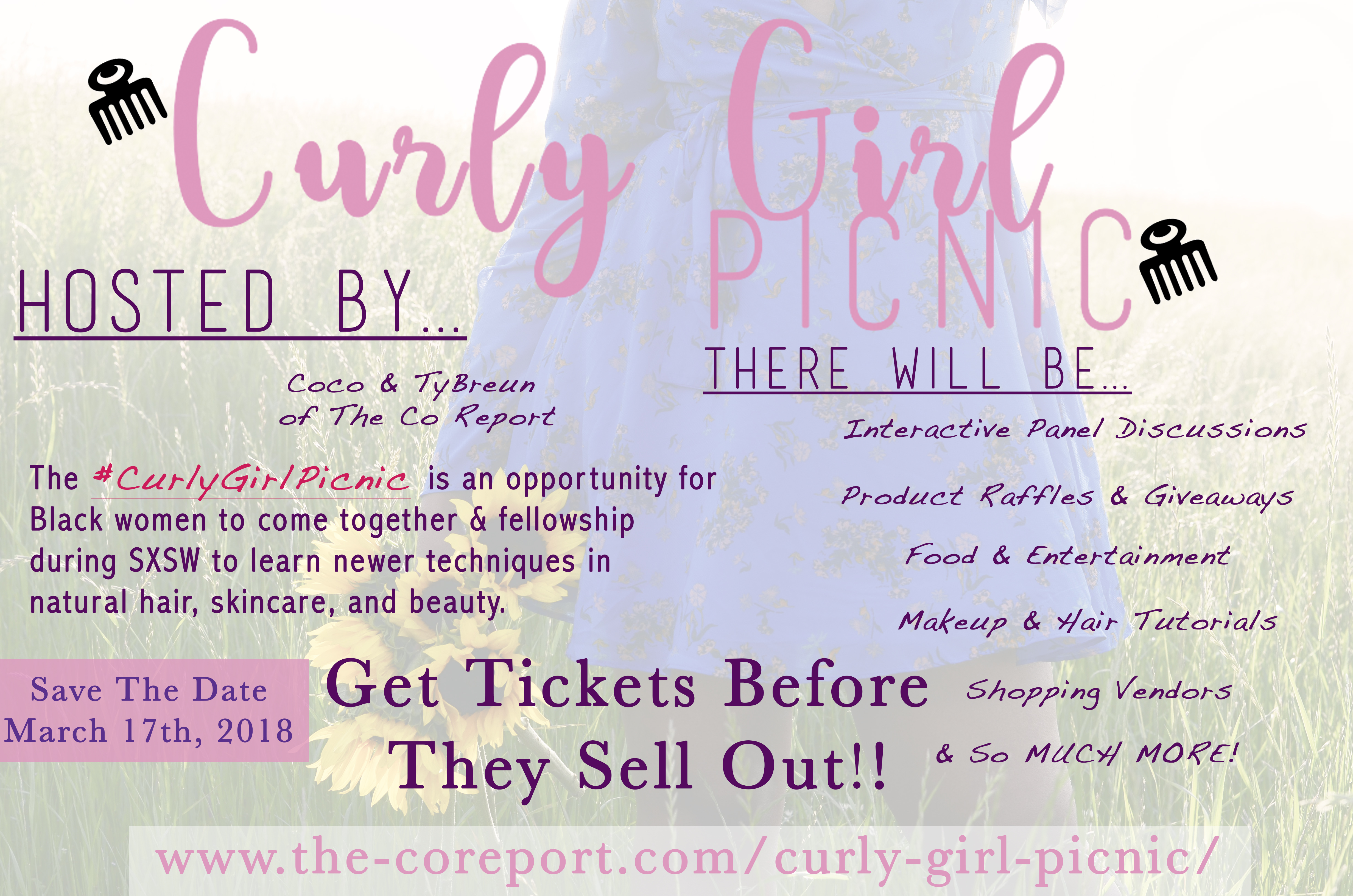 sxsw, events during sxsw, sxsw events, south by south west events, Curly Girl Picnic, Coco Bates, Natural Hair Events, Popular Natural Hair Events