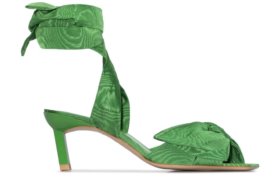 GANNI 65 Bow Tie Sandals, Ganni Sandals, Ganni Heels, Farfetch Heels, Farfetch Sandals, ganni sale, Ganni on sale, ganni clothes, farfetch ganni, ganni farfetch,&nbsp;ganni apparel