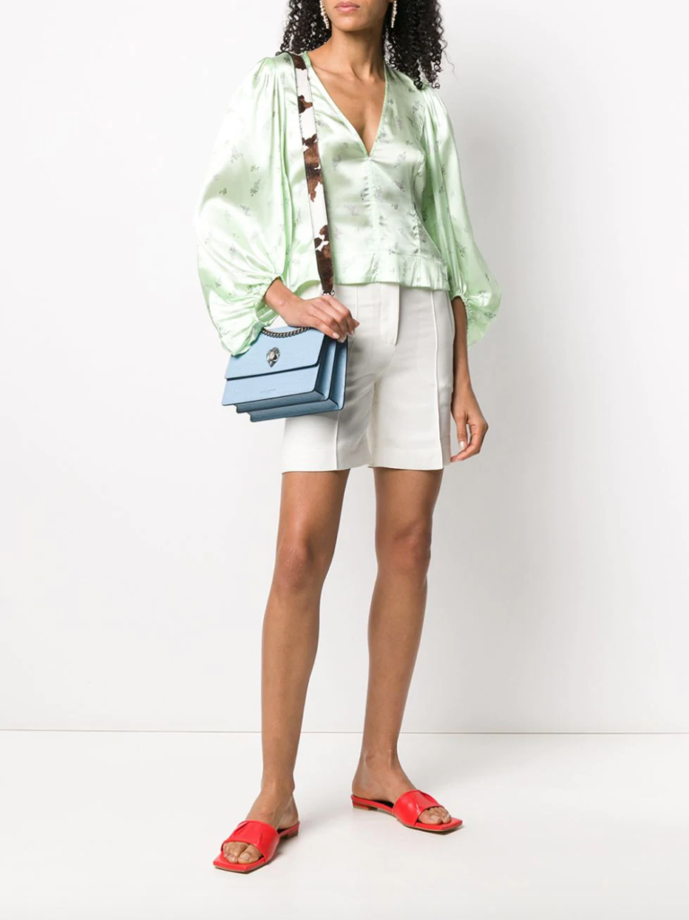 GANNI Floral-Print Blouse, Ganni Blouse, Ganni Silk Blouse, ganni sale, Ganni on sale, ganni clothes, farfetch ganni, ganni farfetch,&nbsp;ganni apparel